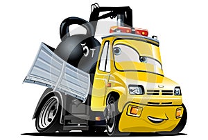 Vector Cartoon Tow Truck