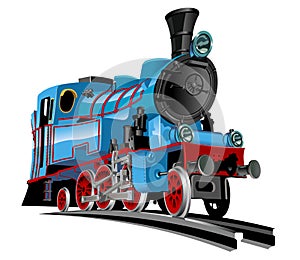 Vector cartoon train