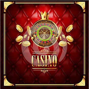 Vector casino gambling game luxury background