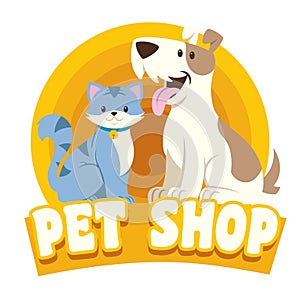 Cat & dog petshop design photo