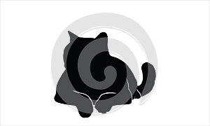 Vector cat silhouette option 12A