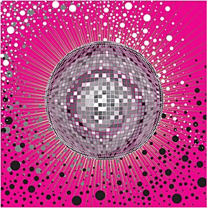 Vector CD Cover design with disco-ball