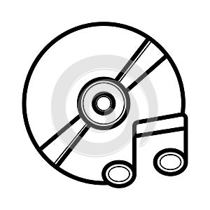 Vector CD or DVD icon