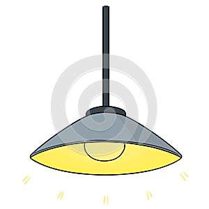 Vector of ceiling lamp