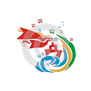 VECTOR. Celebration. Festive background with objects.