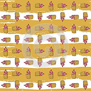 Vector celebratory love pattern