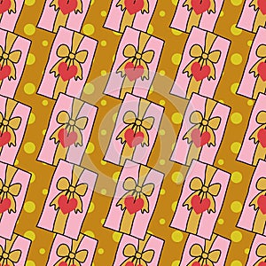 Vector celebratory love pattern