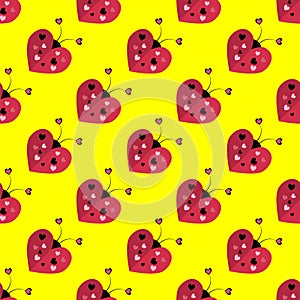 Vector celebratory love pattern