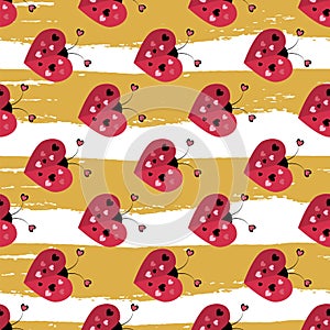 Vector celebratory love pattern