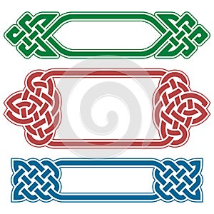 Vector celtic frame set