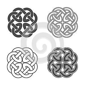 Vector celtic knot. Ethnic ornament. photo