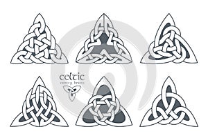 Vector celtic trinity knot part 2. Ethnic ornament. photo