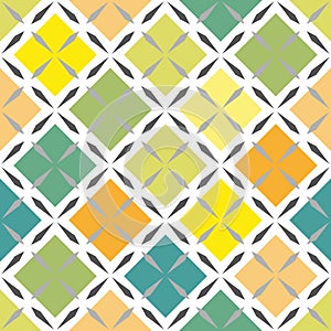 Vector ceramic tile with seamless pattern. Illustration