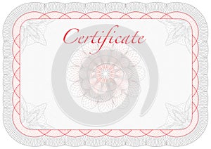 Vector certificate, diploma template