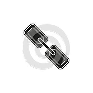 vector chain symbol - connection icon, internet security object