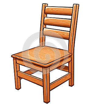 Vector chair on white background