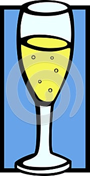 vector champagne drink cup illustration photo
