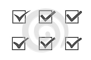 Vector check box icons