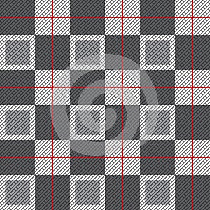 Vector checkered texture plaid pattern. Abstract seamless checkered pattern for fabrics, clothes, backgrounds, wallpapers.