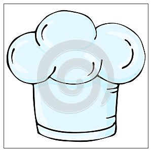 Vector chef hat isolated on a white background