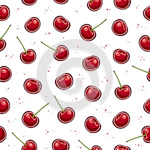 Vector Cherry Seamless Pattern