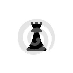 vector chess piece set for logo design,rook icon illustration