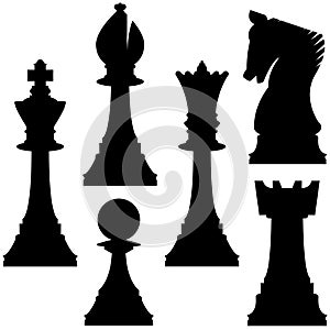 Vettore scacchi impostato 