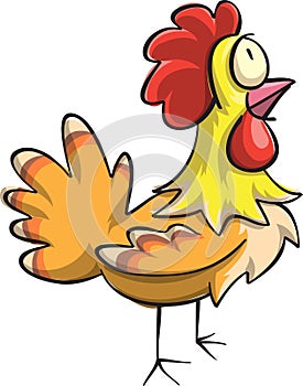 Vector chicken cartoons