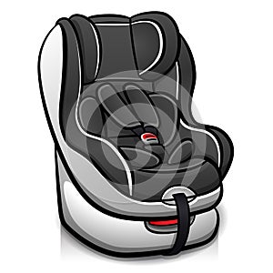 Vector child car seat design
