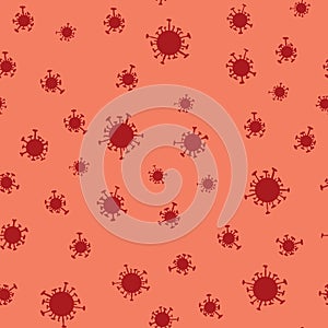 Vector China Coronavirus Seamless Background