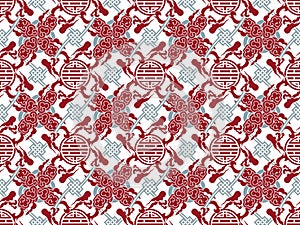 Vector chinese traditional meshed pattern - symbol