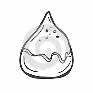 Vector chocolate candy. Doodle style