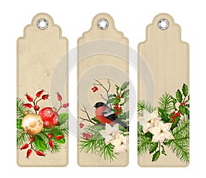 Vector Christmas Bookmark