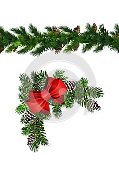 Vector Christmas Border decoration collection