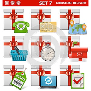 Vector Christmas Delivery Set 7