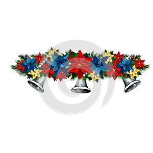 Vector Christmas Fir Decoration isolated