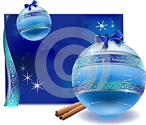 Vector of christmas glas balls decoration