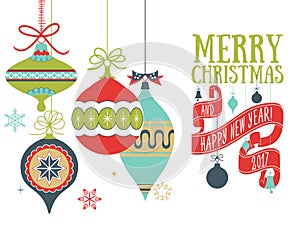 Vector Christmas greeting card