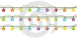 Vector Christmas light bulbs