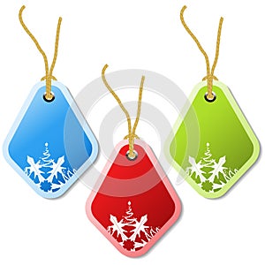 vector christmas tags