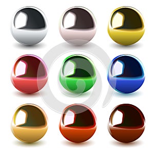 Vector chrome spheres