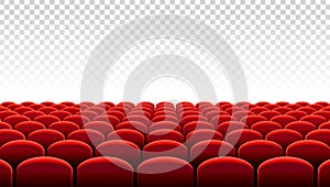 El cine o teatro líneas de asientos 