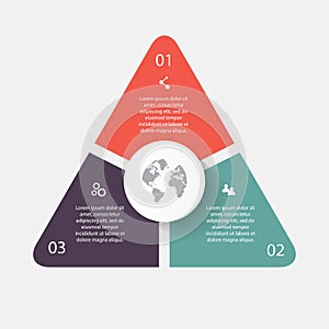 Vector circle arrows for infographic.Can be used for info graphi