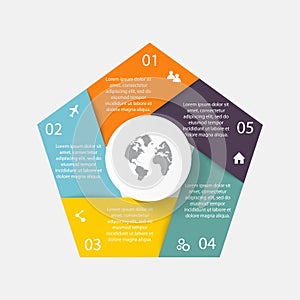 Vector circle arrows for infographic.Can be used for info graphi