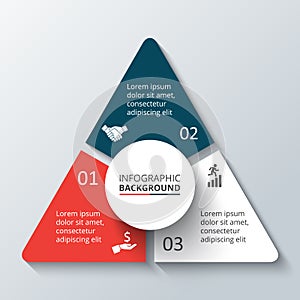 Vector circle element for infographic.