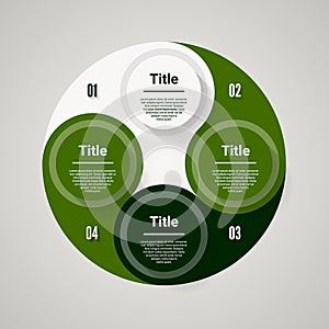 Vector circle infographic. Template for diagram, graph, presentation and chart.