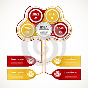 Vector circle infographic. Template for diagram, graph, presentation and chart.