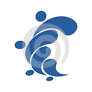 Vector Circle Logo Design Template . Infinite Loop Shape Cycle C