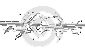 Vector circuit board background technology. illustration