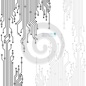 Vector circuit board illustration. Abstract technology. EPS 10